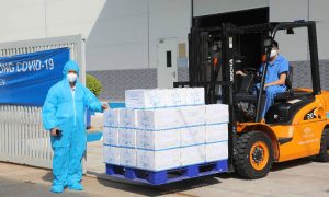 Xe nâng điện sử dụng trong kho lạnh