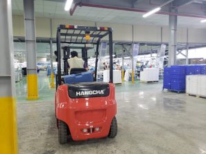 thời gian sử dụng xe nâng điện